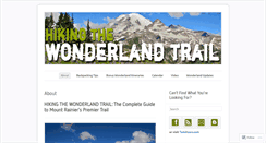 Desktop Screenshot of hikingthewonderlandtrail.com